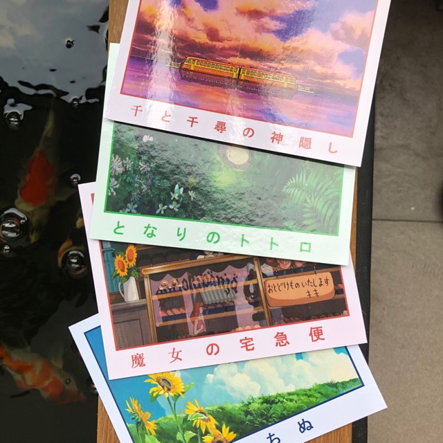 studio ghibli visual postcard