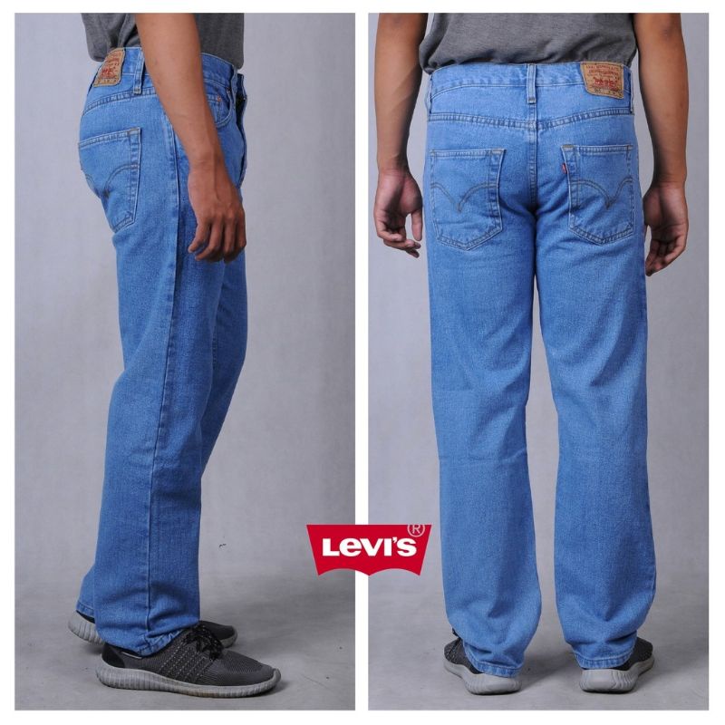 LEVIS_505 Celana Jeans Pria Original Model Standar CELANA JEANS PRIA PANJANG BONUS DOMPET