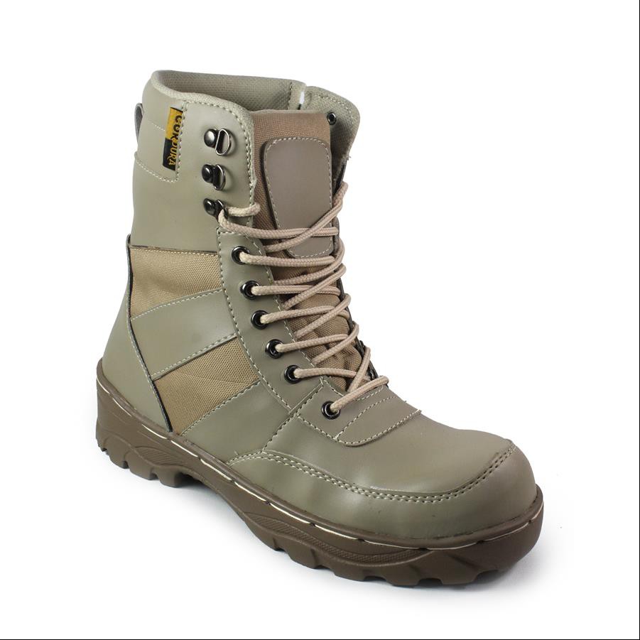 SEPATU SAFETY BOOTS PRIA PDL PDH NINJA 8ICH SEPATU SECURITY UJUNG BESI RESLETING MURAH