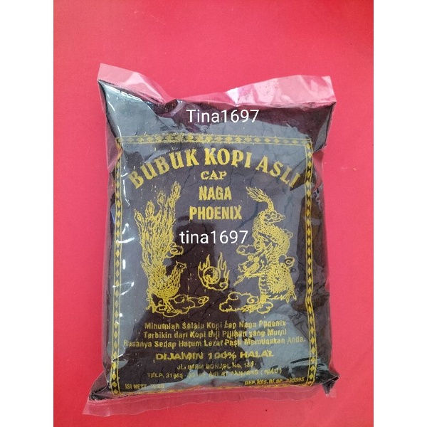 

kopi bubuk asli cap naga Phoenix berat 500gr