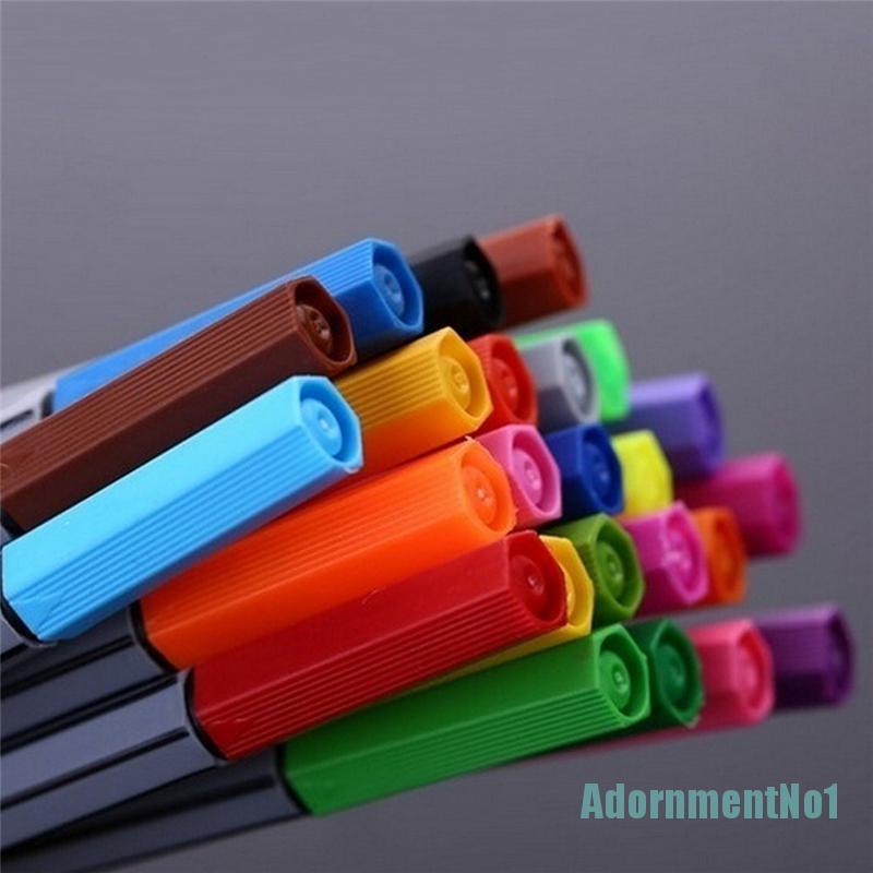 (AdornmentNo1) 24pcs / Set Spidol Fineliner 0.4mm Untuk Menggambar