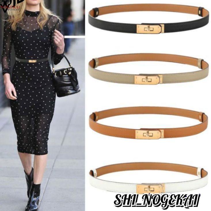 TERLARIS IKAT PINGGANG IMPORT KELLY BELT WANITA KULIT L060