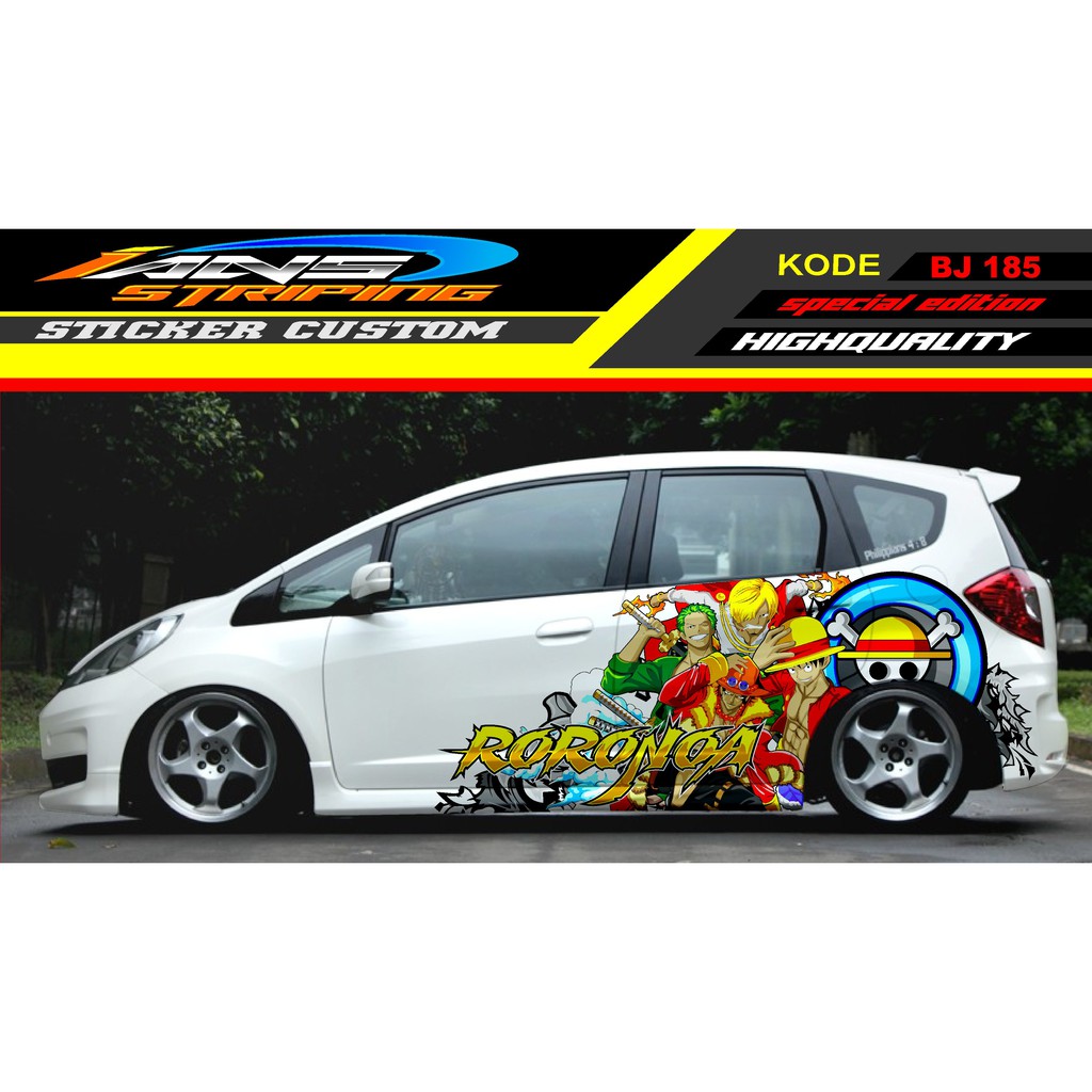 STICKER VARIASI SAMPING HONDA JAZZ