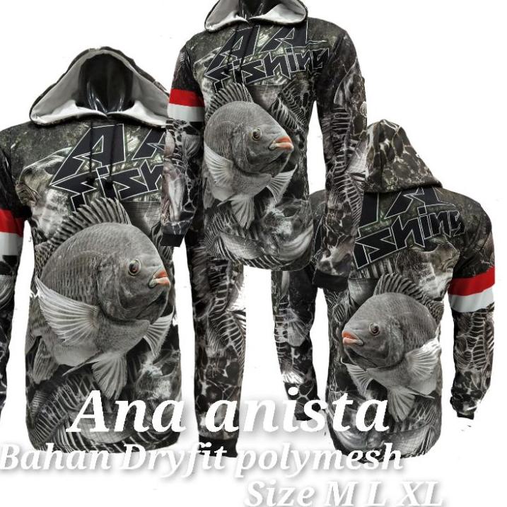 ➴ Baju jersey mancing mujair nila special ✪