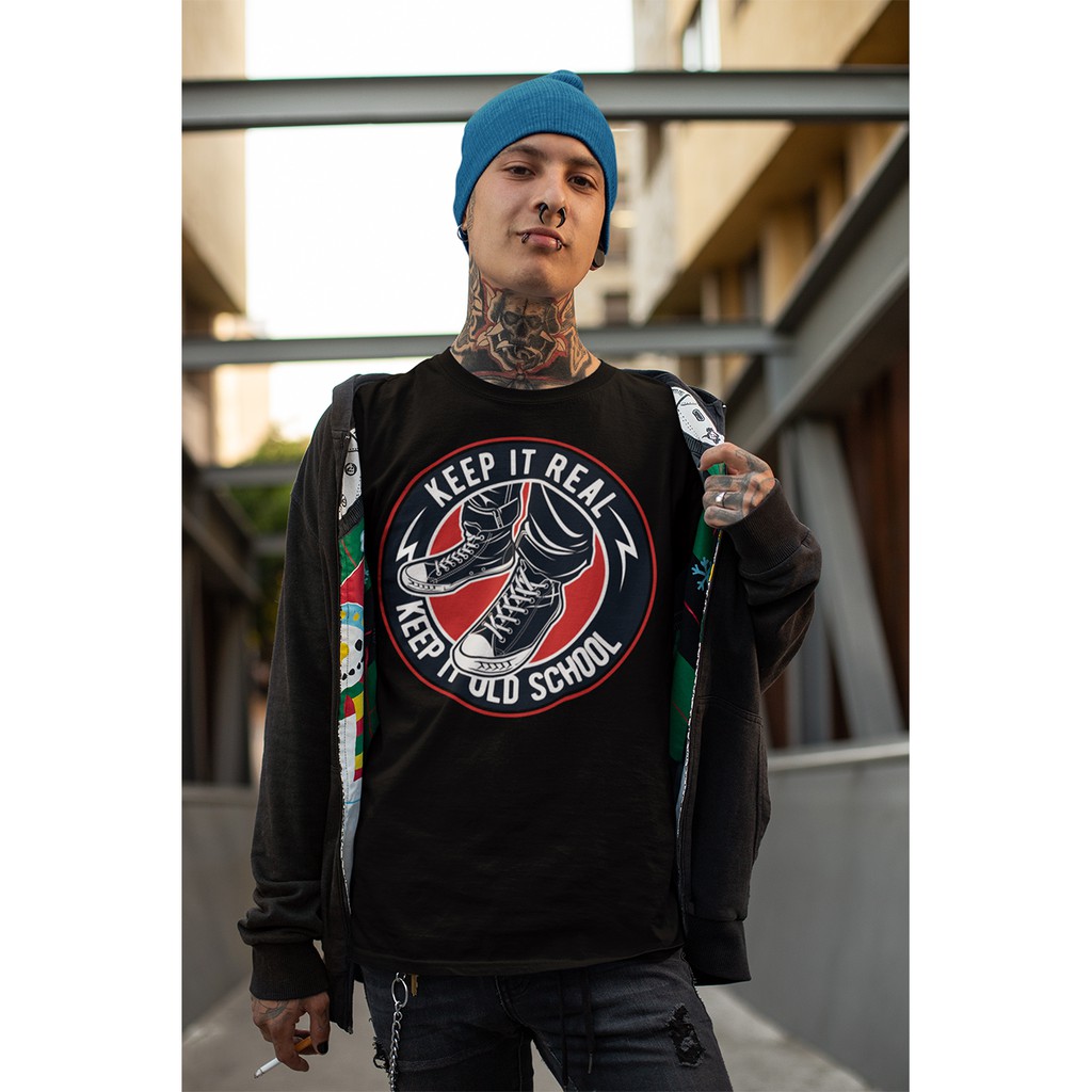 Kaos Distro Converse Punk Old School produk lokal kualitas Premium bisa COD