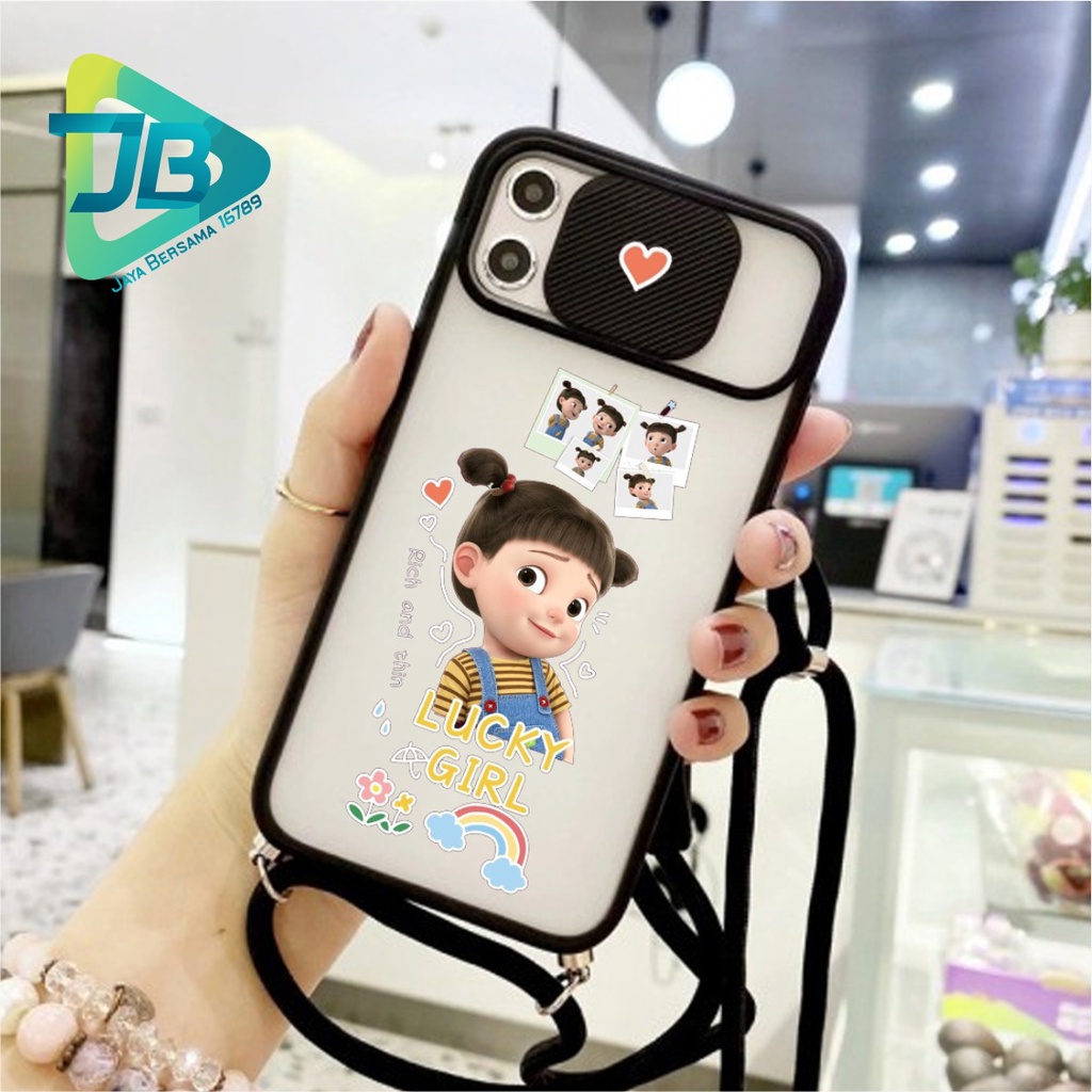 SOFTCASE SLINGCASE SLIDE PELINDUNG KAMERA GIRL RIGGED SAMSUNG OPPO VIVO REALME IPHONE XIAOMI ALL TYPE JB5158