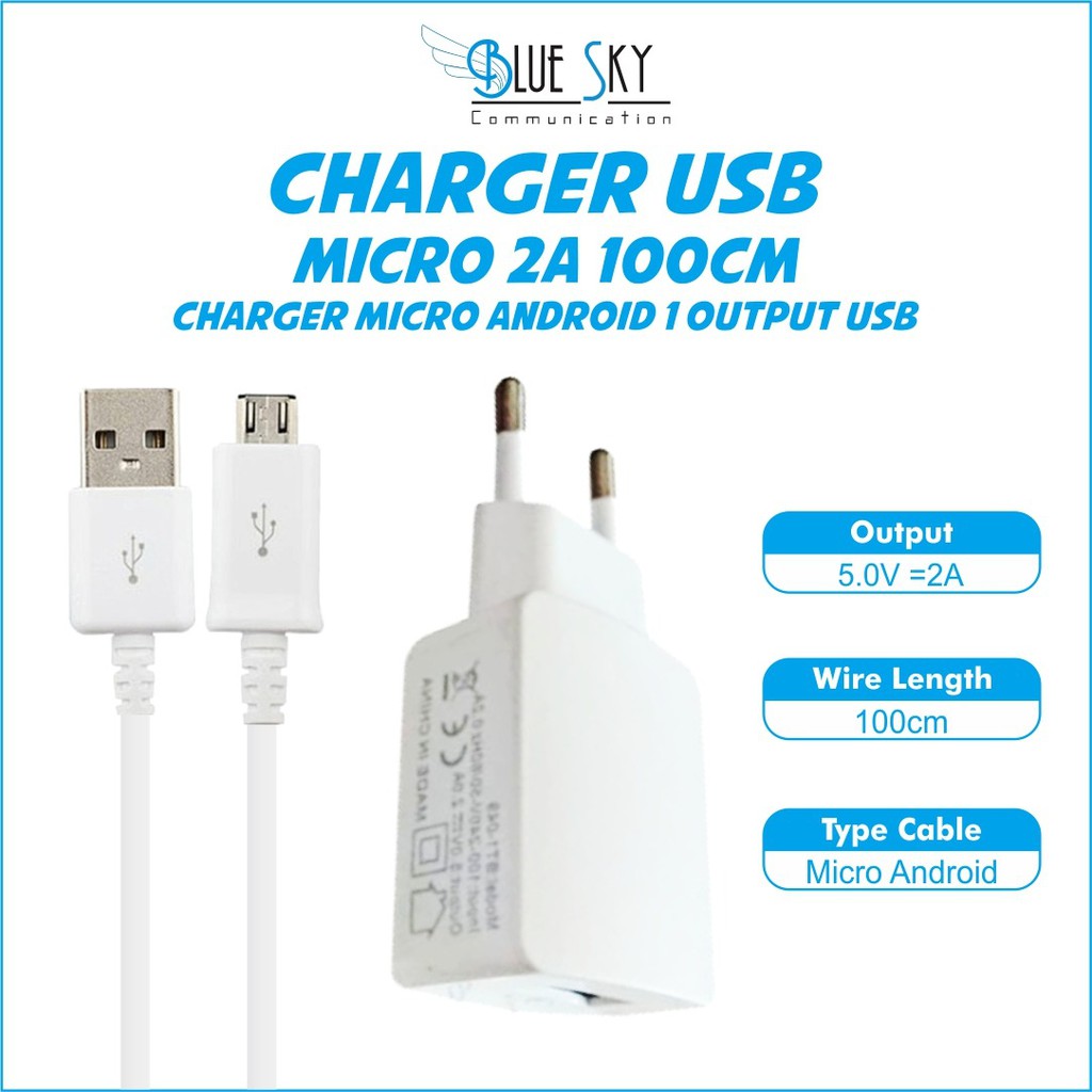 CHARGER DUS OC XIAOMI CHARGER USB MICRO 2A