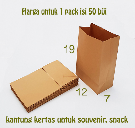 

MURAH kantung kertas samson 12x19 kantong gorengan roti makanan paperbag