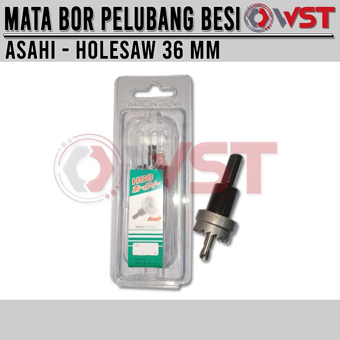 HOLE SAW BESI 36MM HSS  HOLE CUTTER ASAHI MADE IN JEPANG