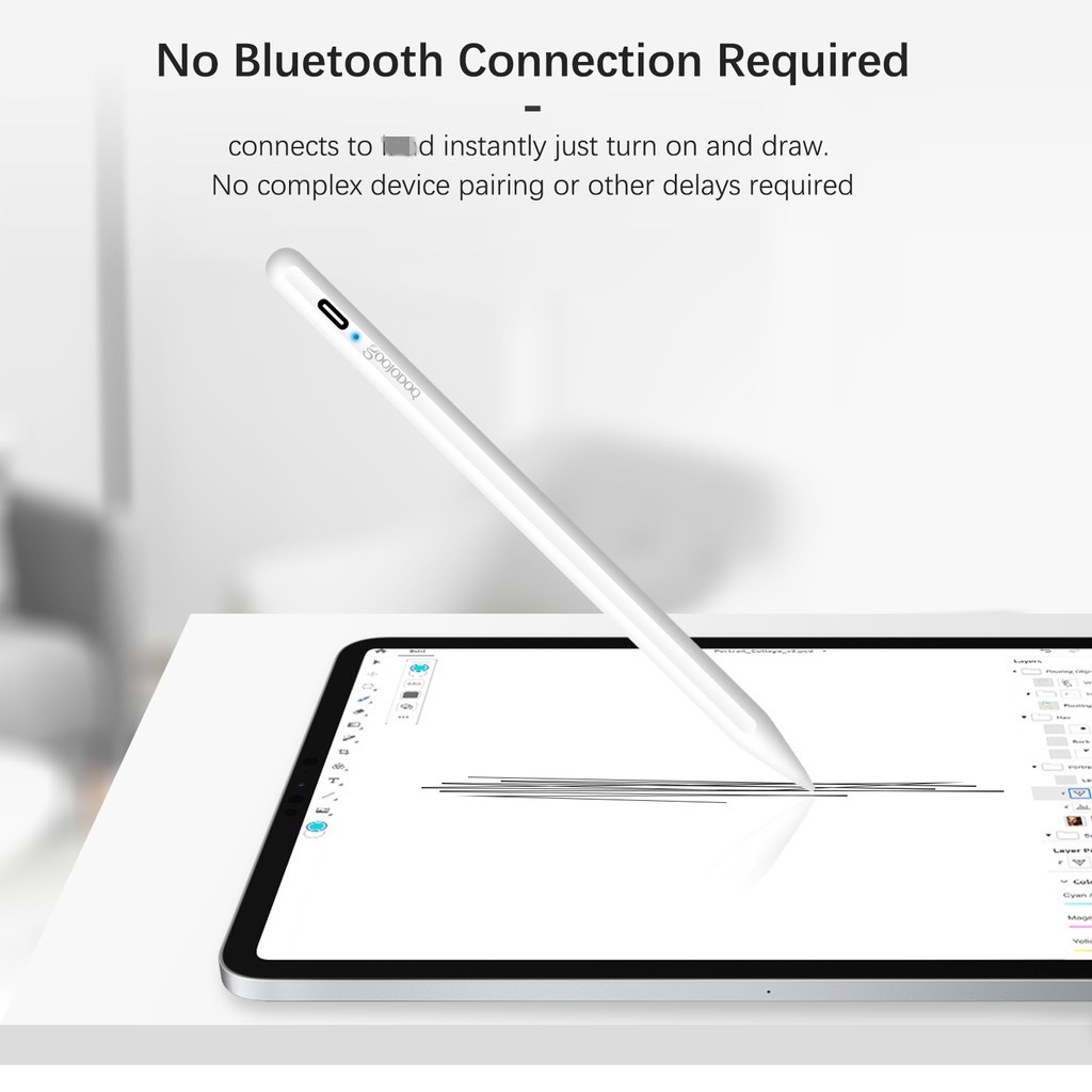 【Beli dua diskon 20%】 Goojodoq 9th Gen Stylus Pencil with Palm Rejection Stylus Pen For ipad pro 11 2021 For ipad gen 7/8/9 10.2