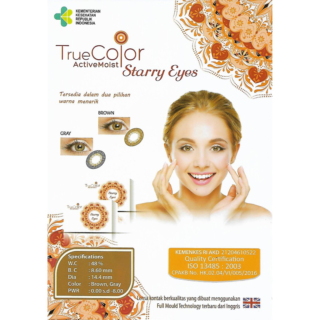 Softlens True Color Starry Eyes (hanya normal)