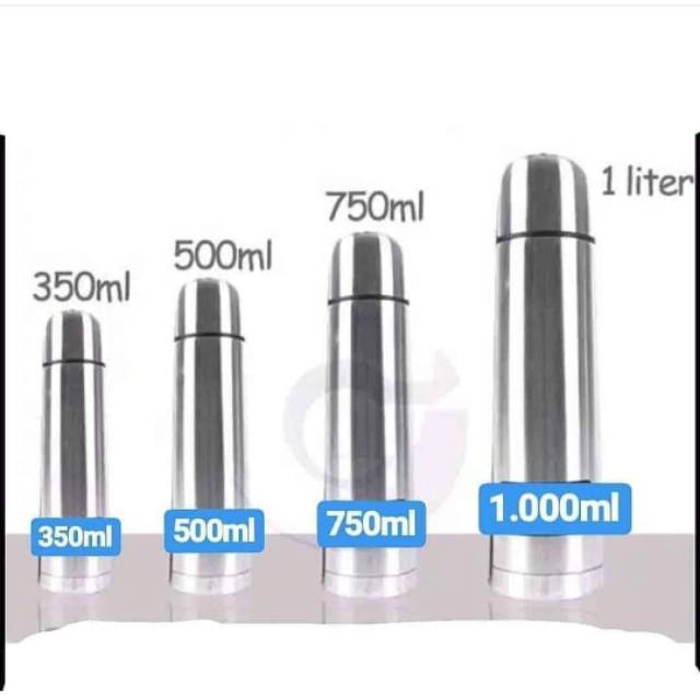 Termos stainless termos air panas 750ml 1000ml 1liter
