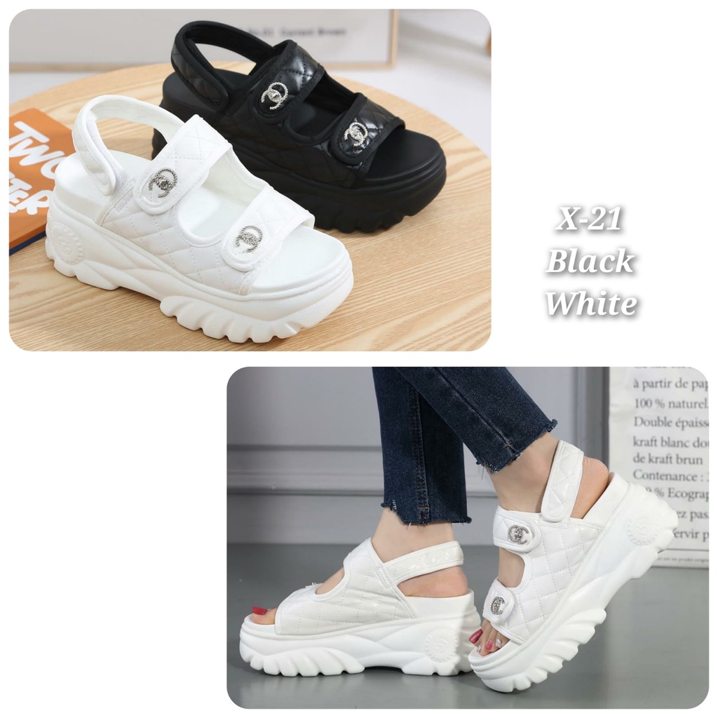 Wedges fashion Korea Trendy import kode X-21 ,&amp; 208