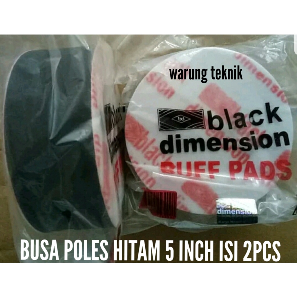 BLACK DIMENSION BUSA POLES HITAM TEMPEL VELCRO 5&quot; 125 mm