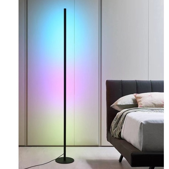 Standing Side Floor Lamp / Lampu Stand Sudut Lantai Minimalis / RGB Lamp