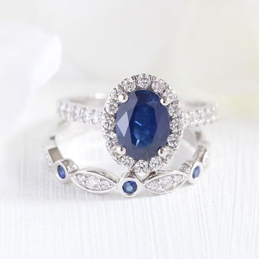 Hu Hu Hu Hu Hu Alat Bantu Pasang Kacamata♡ Cincin Lapis Silver Dengan Batu Sapphire Imitasi Untuk Wanita