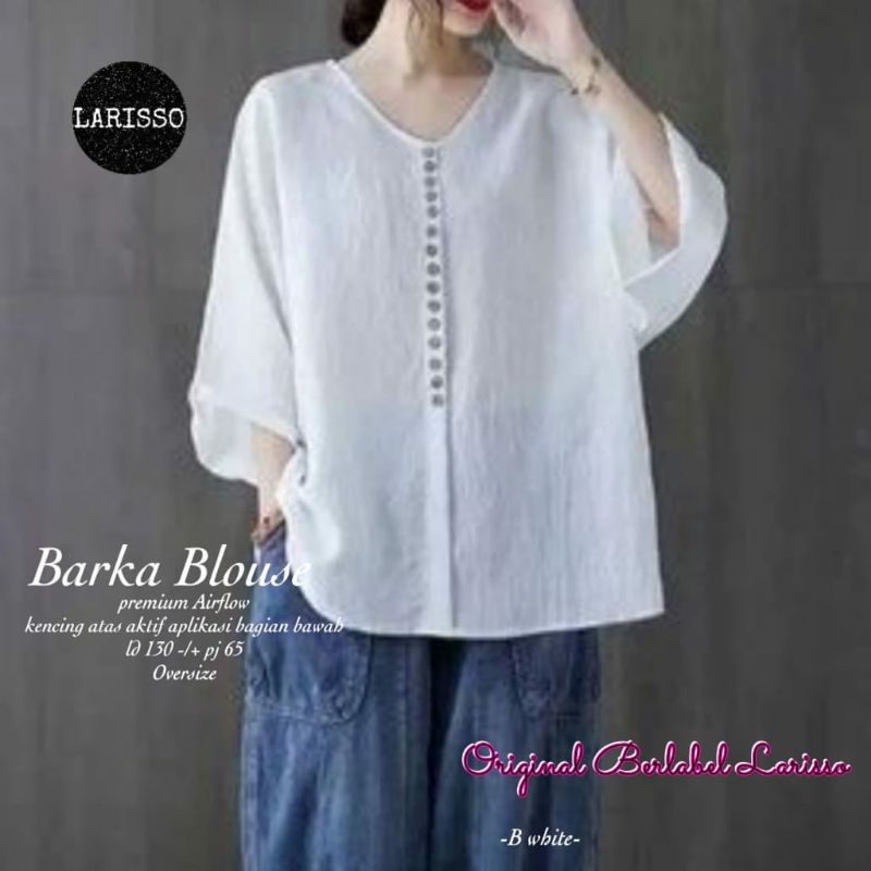 Barka blouse crinkle airflow jumbo ld 130 xxxl oversize