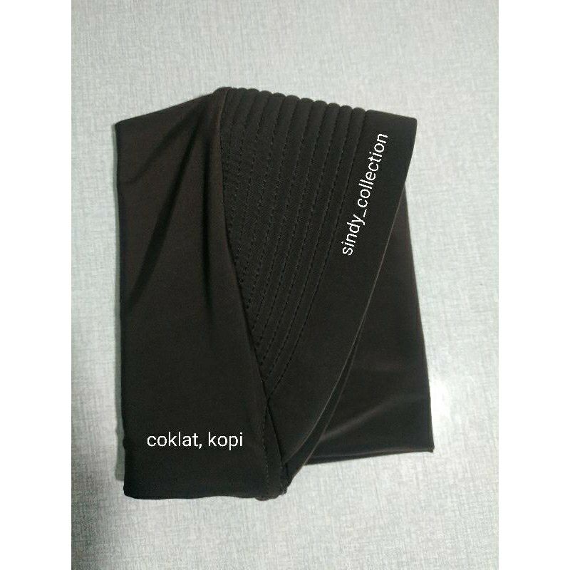 hijab sporty/bergo terbaru/hijab harian/hijab instan-Coklat kopi