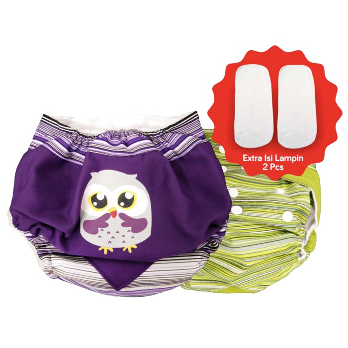 Baby Oro - Dialogue Diapers Baby Print Salur   2 Lampin   DLD3202