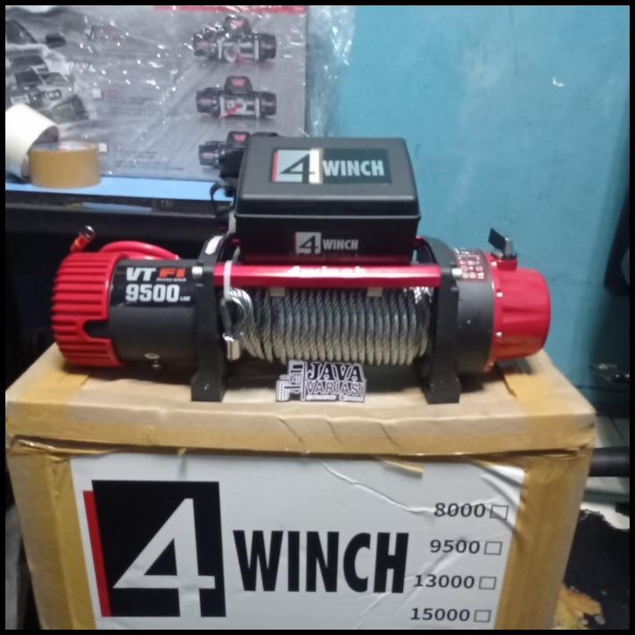 Winch 4Winch 9500Lbs 12V Red