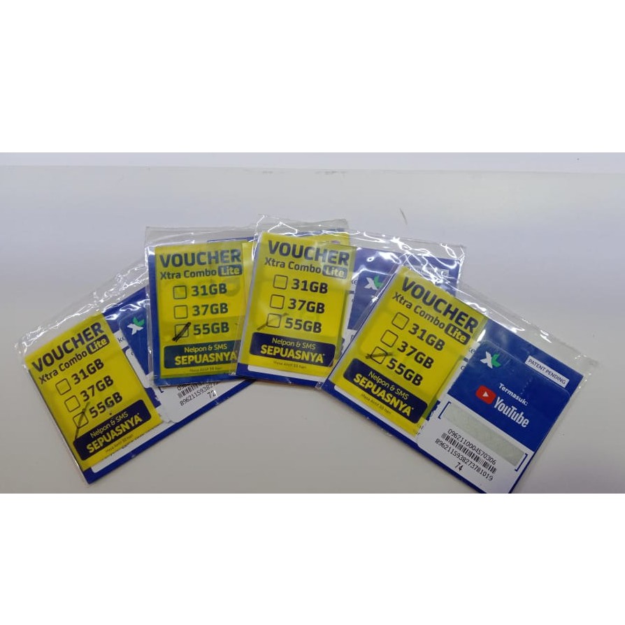 Kartu Perdana Kuota XL X-tra Unlimited TURBO 55GB