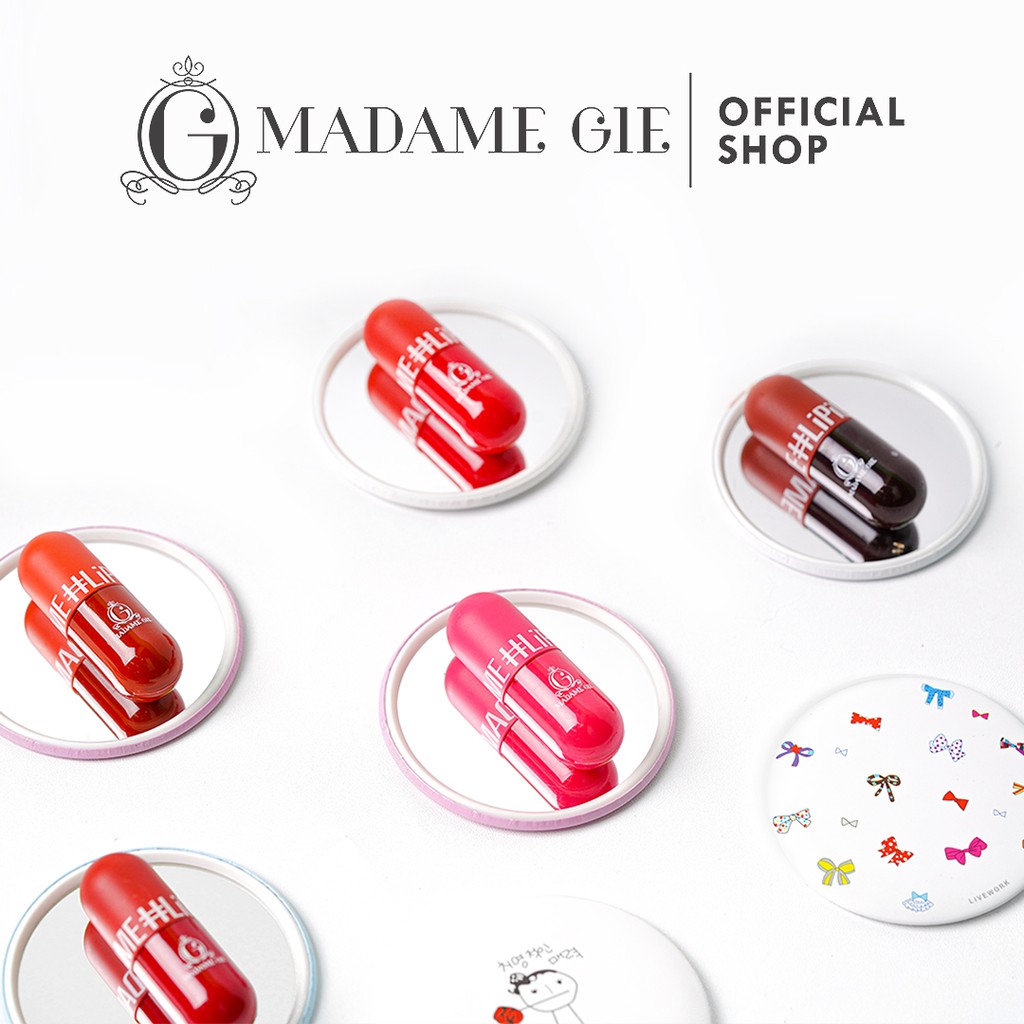 Madame Gie Madame LiPill MakeUp Lip Tint Long Lasting &amp; Moisturizing Lips - Cotton Candy