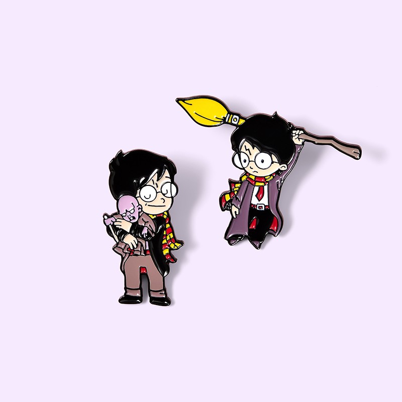 Bros Pin Enamel Desain Kartun Harry Potter Untuk Hadiah