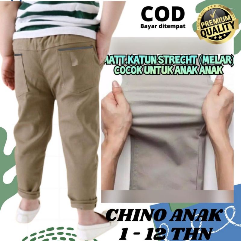 Celana Panjang Anak Chino Premium Chinos Anak Laki laki Usia 1 Sampai 12 Tahun