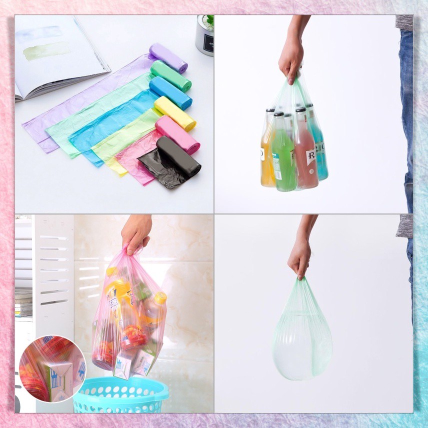 Kantong Plastik Sampah Roll Rumah Tangga | Plastik Kresek 1Pax = 100Pcs Disposable Garbage Bag