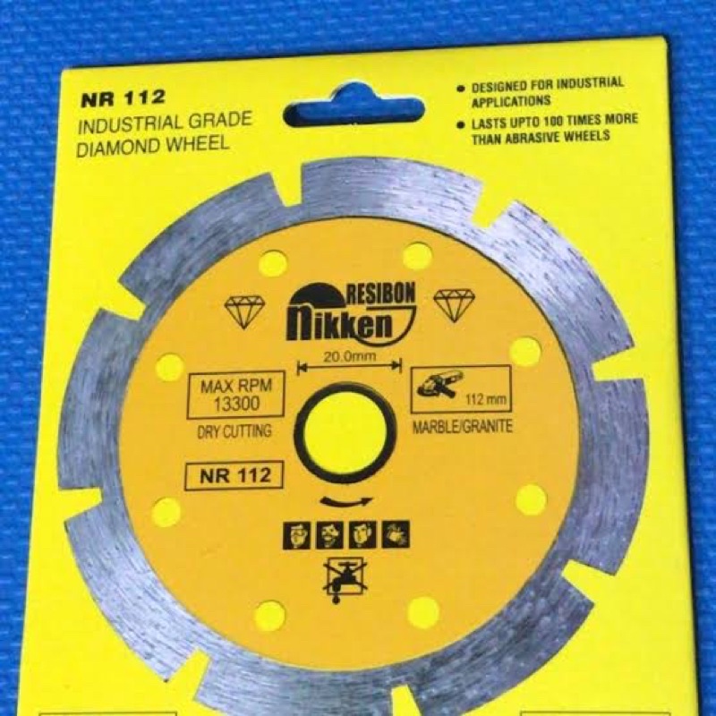 Mata Pisau Potong Keramik Diamond Wheel 4&quot; Nikken NR 105