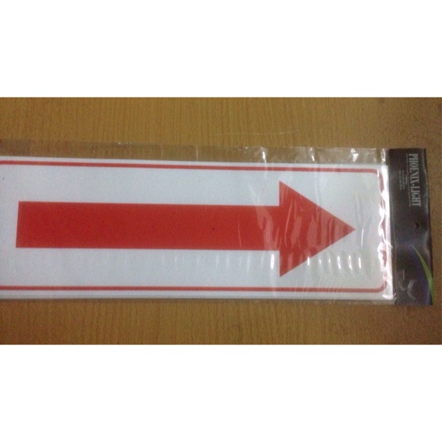 

Sticker Arah Panah Warna Merah 10x30cm