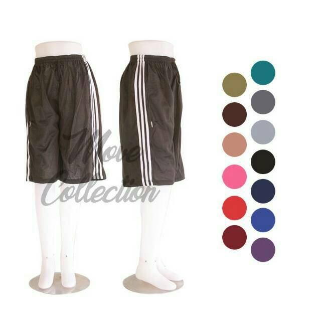 Training pendek/kolor pendek/ celana olah raga Celana Strip/ Celana bahan kaos