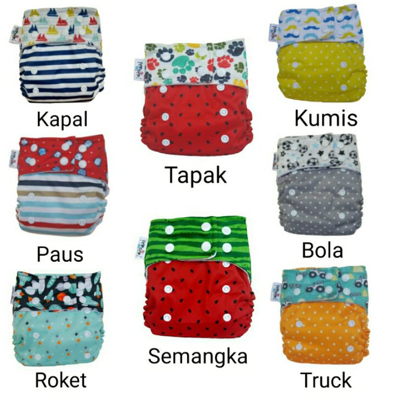 Jual Popok Bayi Clodi Pempem Snap | Reusable Diaper Popok Kain Cuci ...