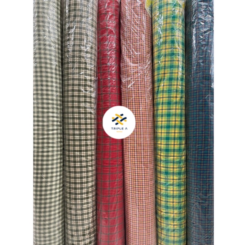 KAIN KATUN KOTAK TARTAN PREMIUM METERAN PER 1/2 METER || KAIN KOTAK SERAGAM || KAIN KOTAK KEMEJA