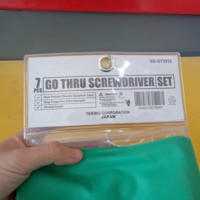 Tekiro Obeng Set 7Pcs (Tembus Hijau) Sd-Gt0932 Hand Tools