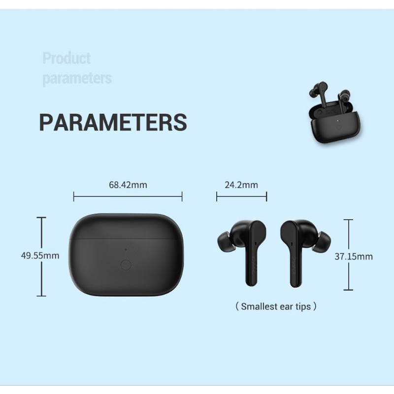 233621 Axel TWS Earbuds BT 5.1 Hybrid ANC Ambient Dual Mic RCV4.0