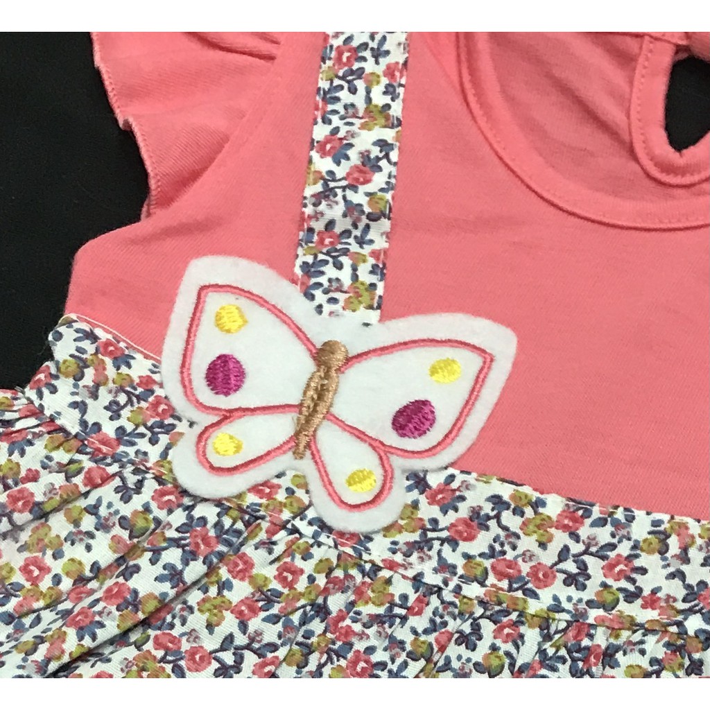 BAYIe - Baju bayi/Anak Perempuan Dress motif 2 KUPU PLANET KIDS usia 0 -12 bulan / Pakaian anak