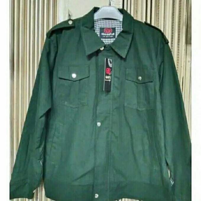 Termurah Jaket Almamater Hijau Toska Tua Polos Pria Dan Wanita Size L, Xl