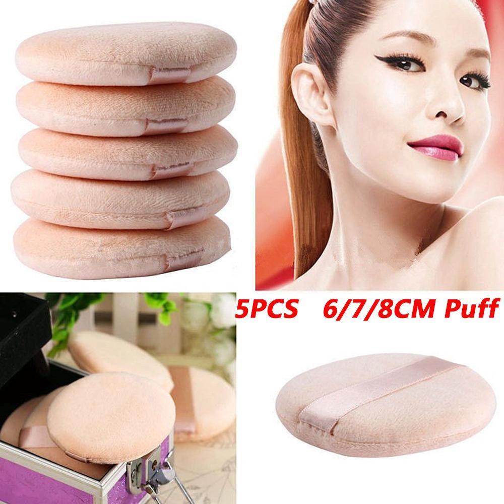 5pcs Spons Puff Bentuk Nanas Untuk Foundation / Bedak