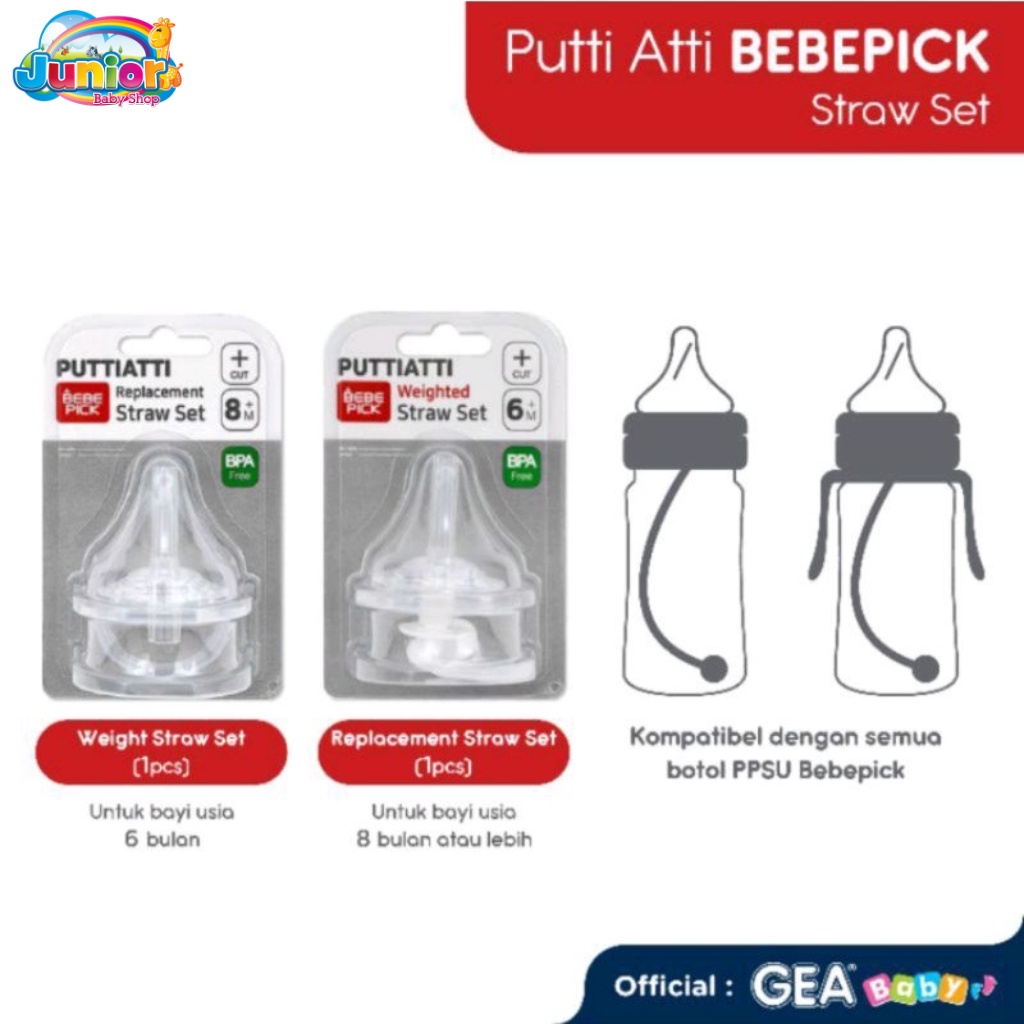 Puttiatti Bebepick Replacement Straw Set