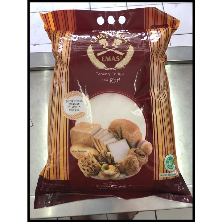 

Tepung Cakra Kembar Emas Premium 5Kg