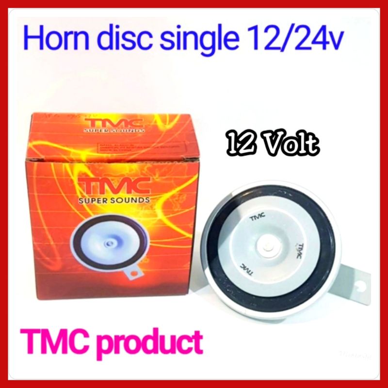 Klakson Disc Engkel 12V &amp; 24V Merk TMC