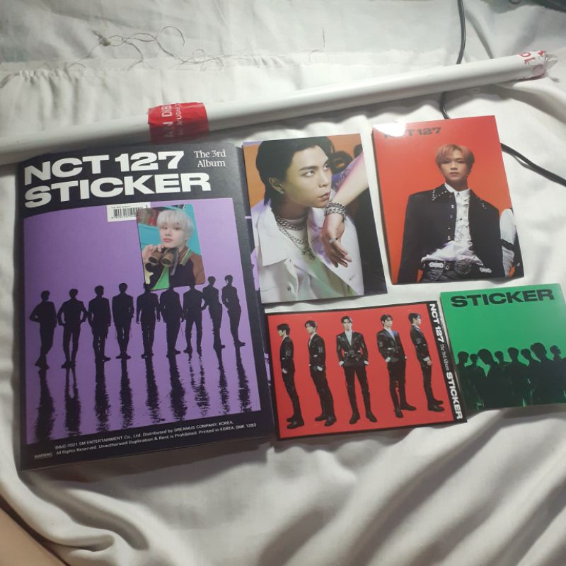 [UNSEALED+ROLLED POSTER ] ALBUM NCT127 STICKER PHOTOBOOK VER | FULLSET|  PC JUNGWOO TEROPONG