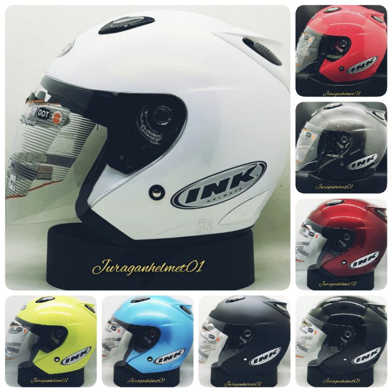 helm half face ink Centro original 100% asli
