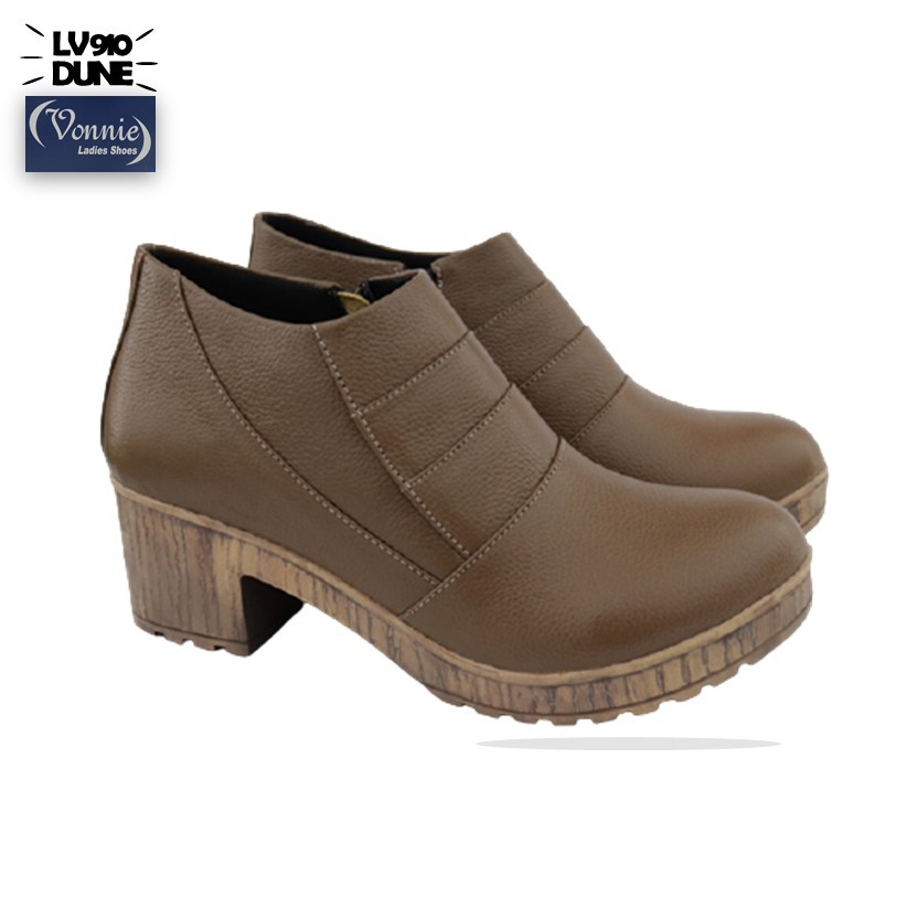 Sepatu Wanita Ankle Boots Hak Vonnie LV910 Dune