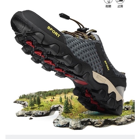 {FREE BOX} Sepatu Hiking Outdoor Pria - KJ-56