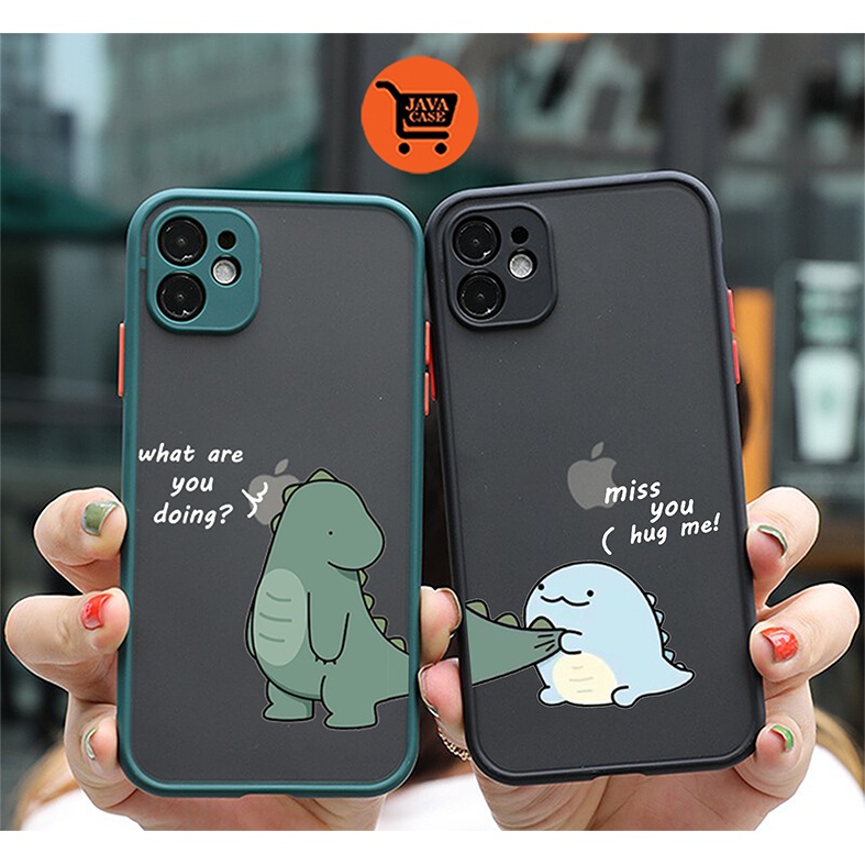 Java Case – Case Dino Couple  IP 11 Pro Max 13 Pro 7+ 8+ X XR XS XS Max 11 11 Pro  6 6+ 6S+ 7 8  6S 