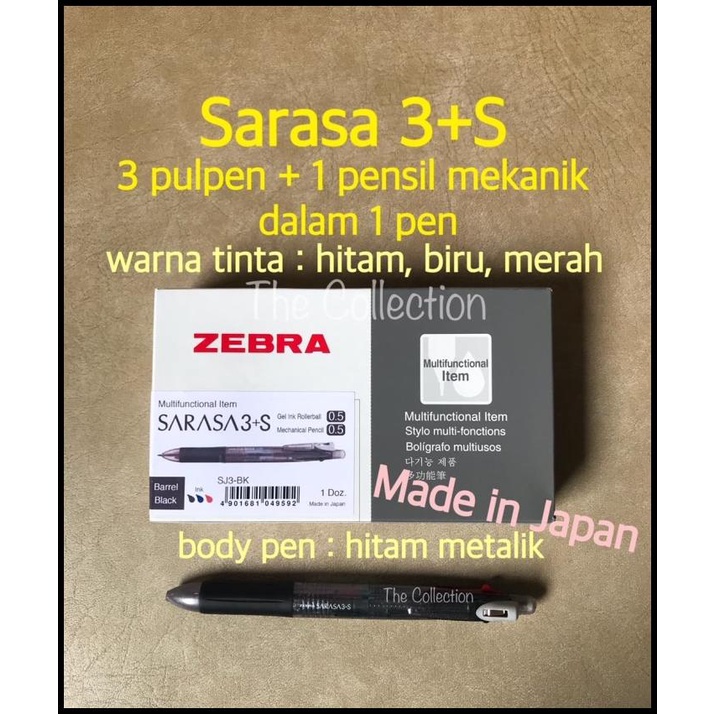 

Daisydooo | Atk554Sr Hitam 3+S Pulpen 0.5 + Pensil 0.5 Jk Sarasa Pen 3S Zebra Sj3