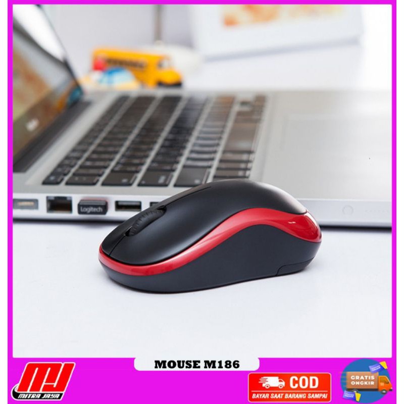 Mouse Wireless Optical Home Travel M186A