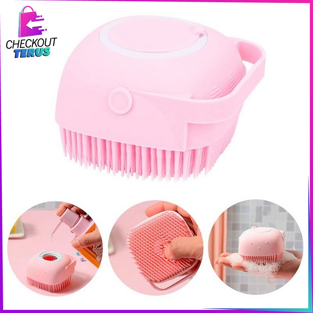 CT C284 Sikat Mandi Silikon Sikat Mandi Badan Perlengkapan Mandi Brush Spons Mandi Shower Dispenser Sabun Mandi Portable